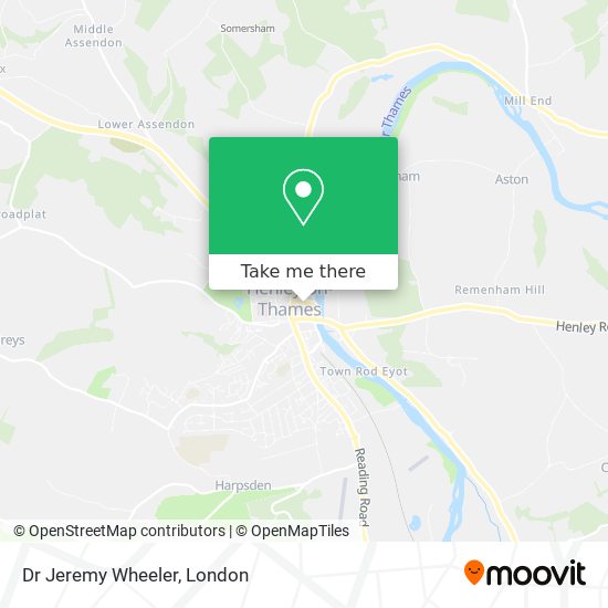 Dr Jeremy Wheeler map