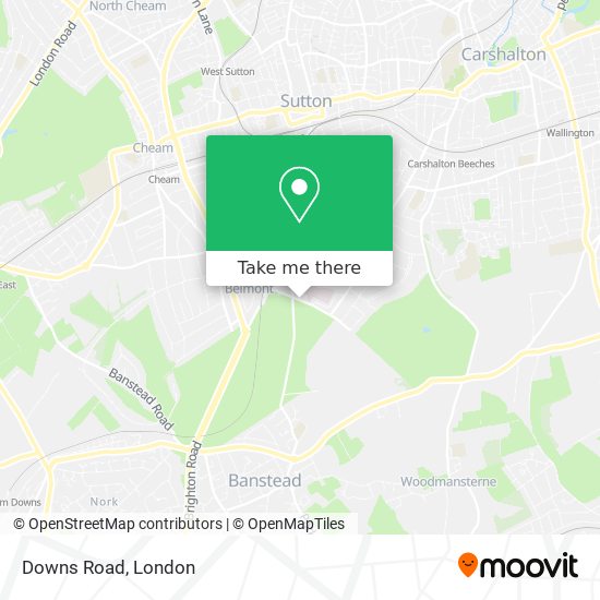 Downs Road map