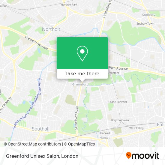 Greenford Unisex Salon map