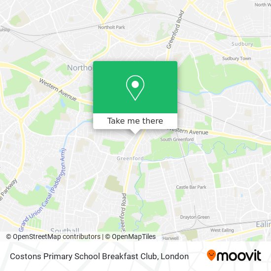 Costons Primary School Breakfast Club map