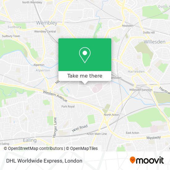 DHL Worldwide Express map
