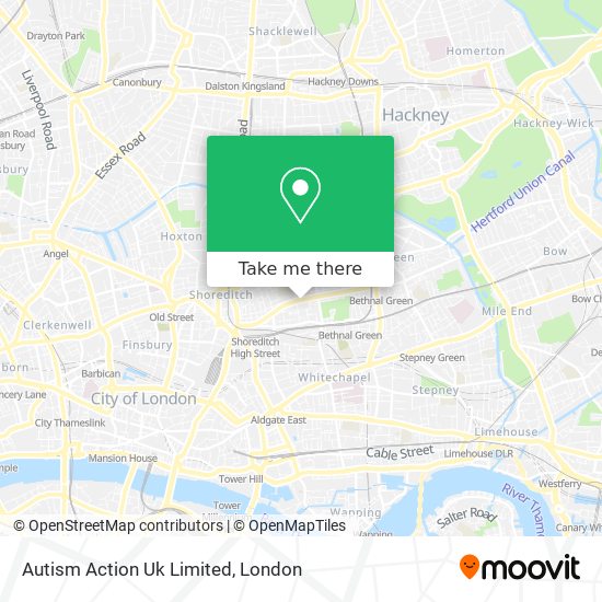 Autism Action Uk Limited map