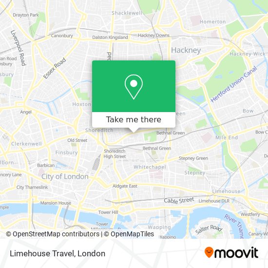 Limehouse Travel map