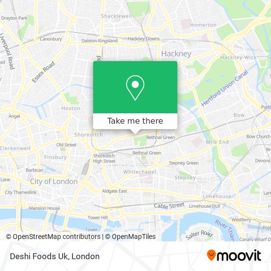Deshi Foods Uk map