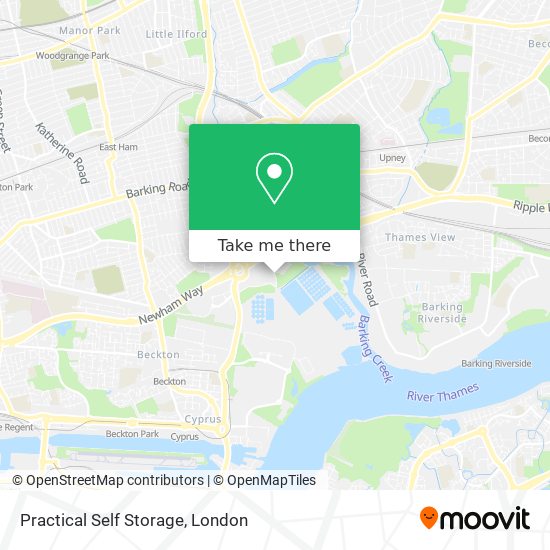 Practical Self Storage map