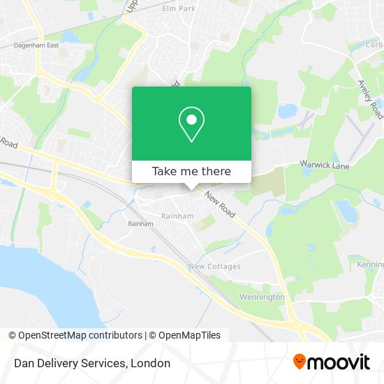 Dan Delivery Services map