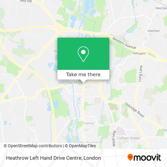 Heathrow Left Hand Drive Centre map