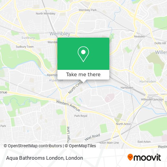 Aqua Bathrooms London map
