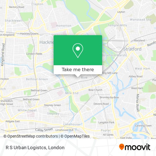 R S Urban Logistcs map