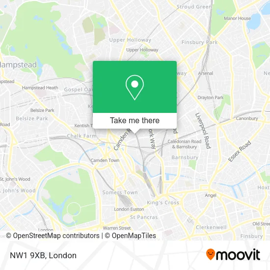 NW1 9XB map