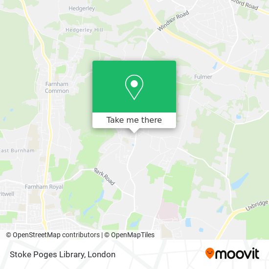 Stoke Poges Library map
