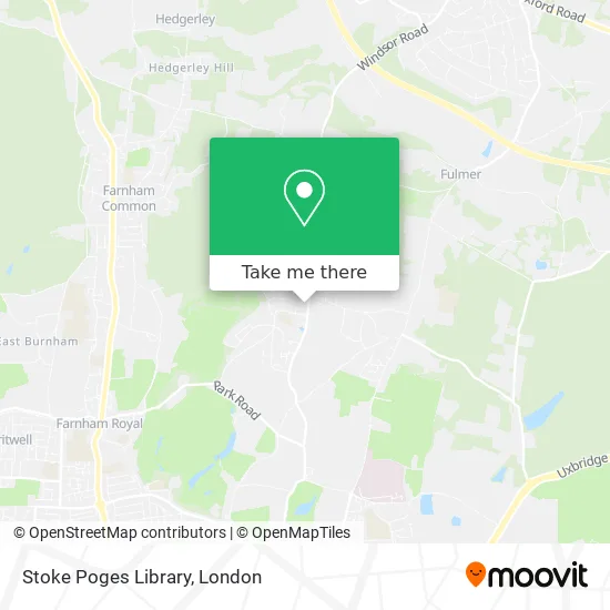 Stoke Poges Library map