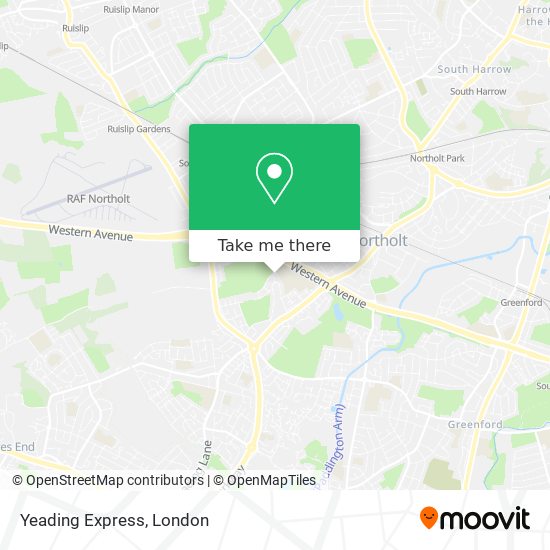 Yeading Express map