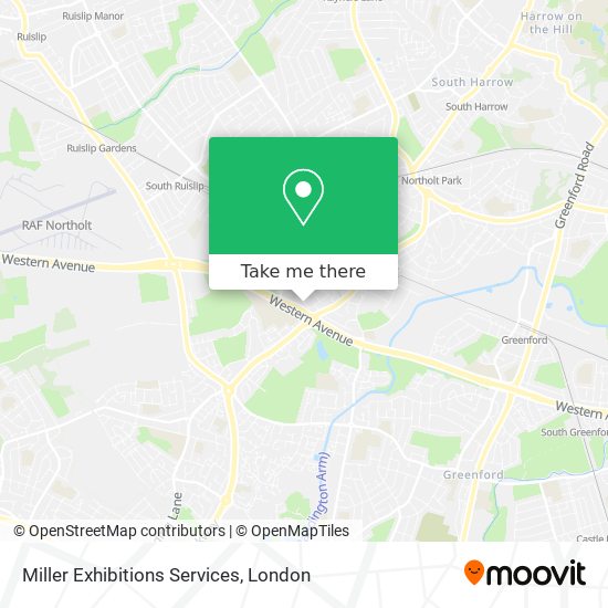 Miller Exhibitions Services map
