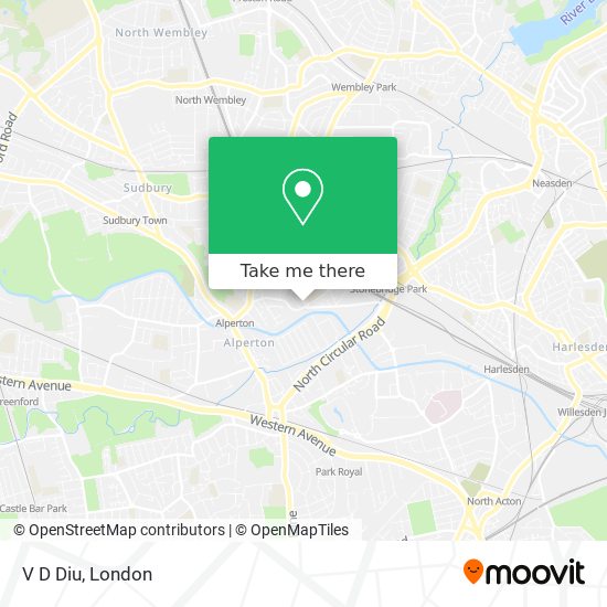 V D Diu map