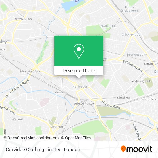 Corvidae Clothing Limited map
