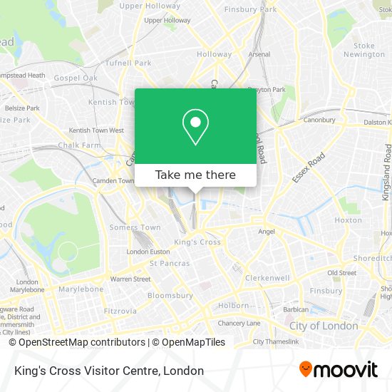 King's Cross Visitor Centre map