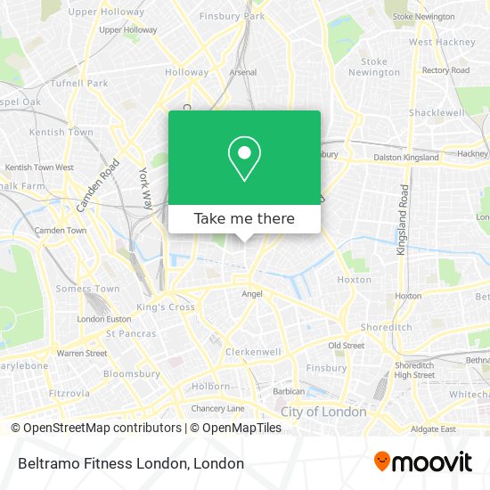 Beltramo Fitness London map