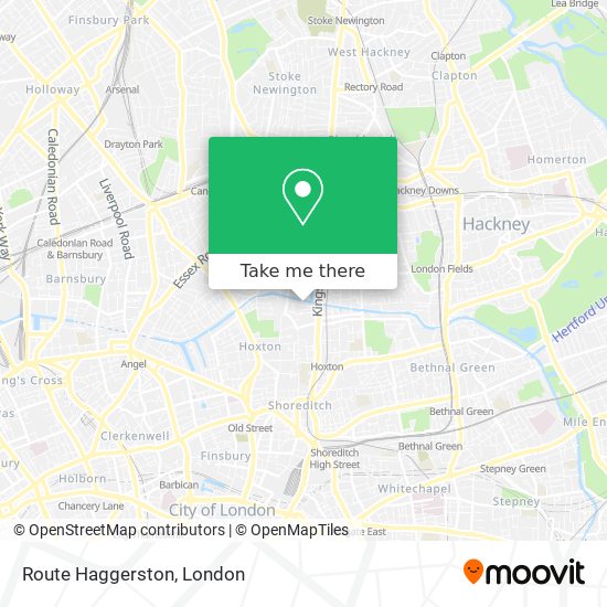 Route Haggerston map