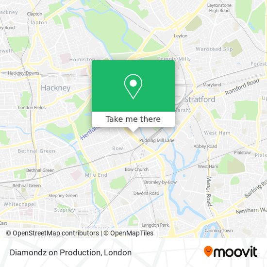 Diamondz on Production map