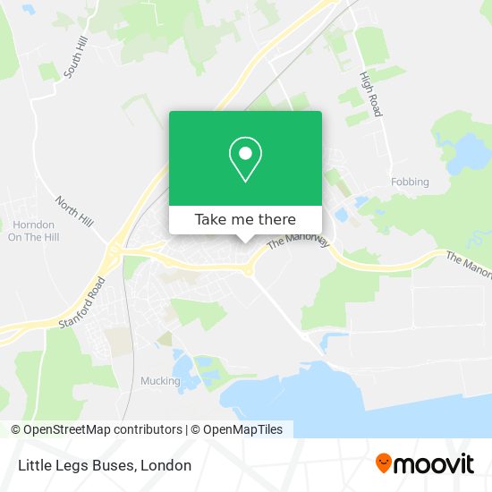 Little Legs Buses map
