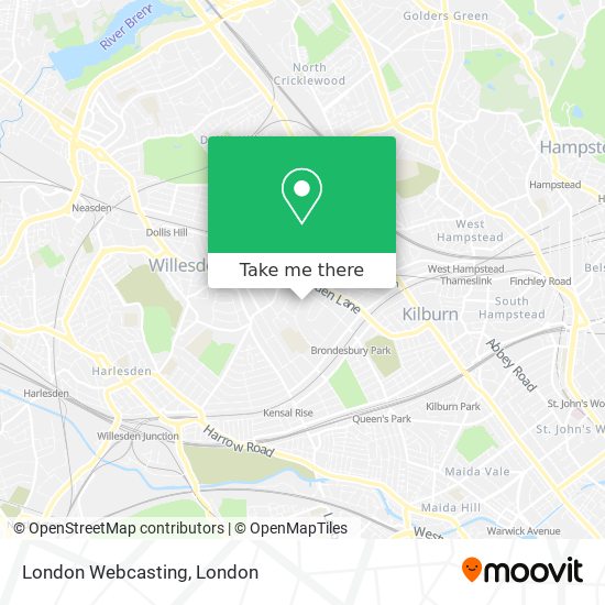 London Webcasting map