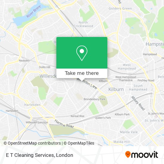 E T Cleaning Services map