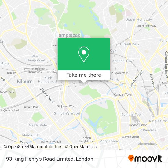 93 King Henry's Road Limited map