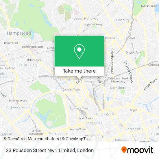 23 Rousden Street Nw1 Limited map