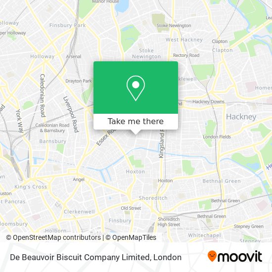 De Beauvoir Biscuit Company Limited map