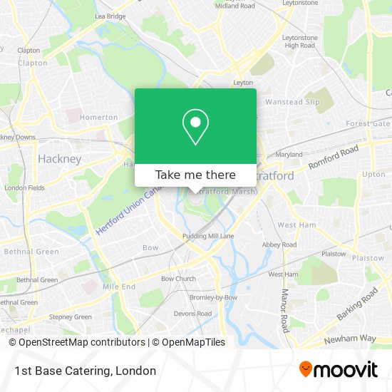 1st Base Catering map