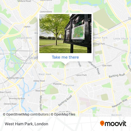 West Ham Park map