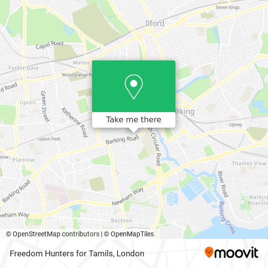 Freedom Hunters for Tamils map
