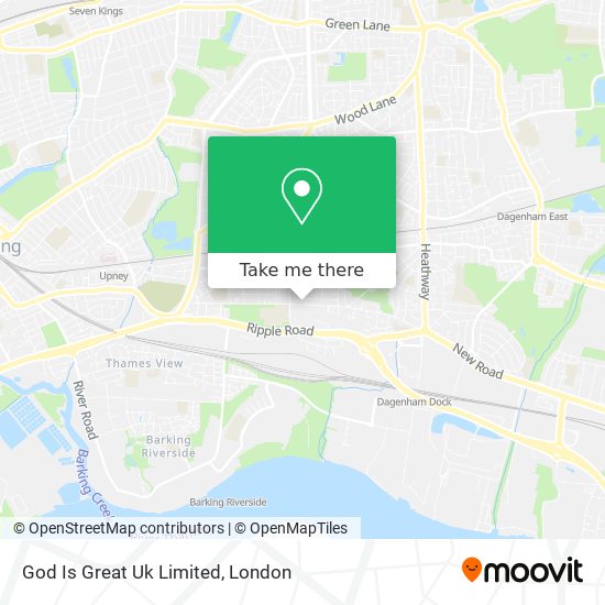 God Is Great Uk Limited map