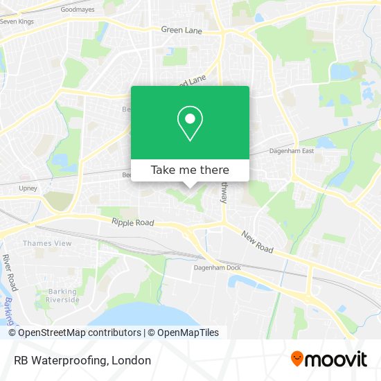 RB Waterproofing map