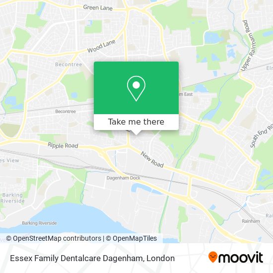 Essex Family Dentalcare Dagenham map