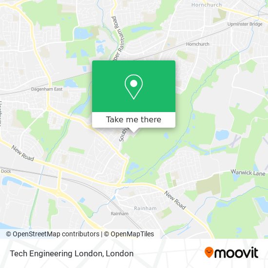 Tech Engineering London map