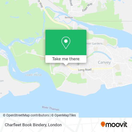 Charfleet Book Bindery map