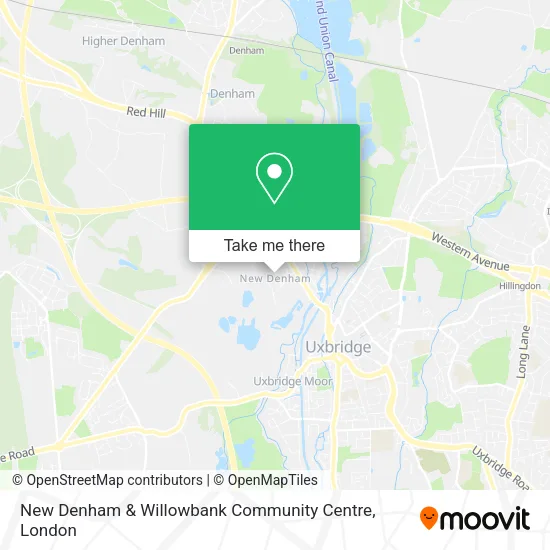 New Denham & Willowbank Community Centre map