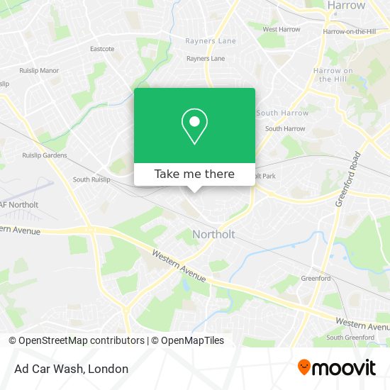 Ad Car Wash map