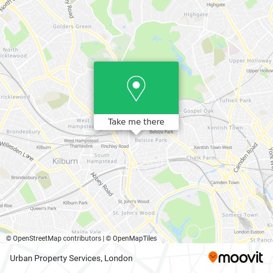 Urban Property Services map