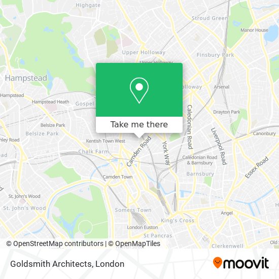 Goldsmith Architects map