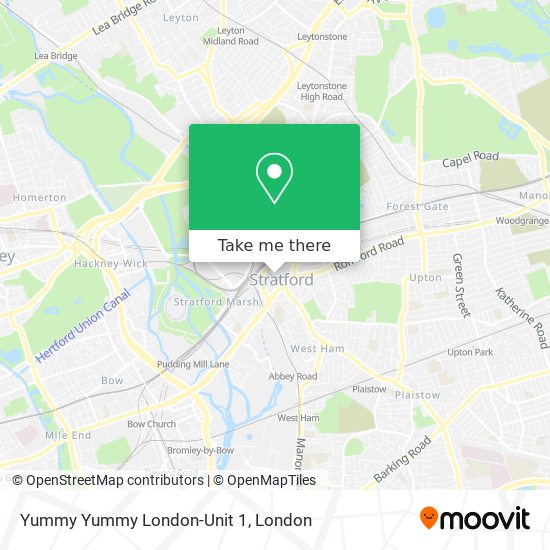 Yummy Yummy London-Unit 1 map