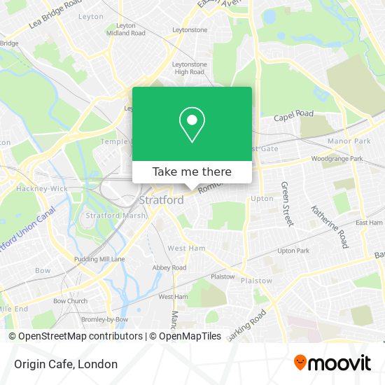 Origin Cafe map