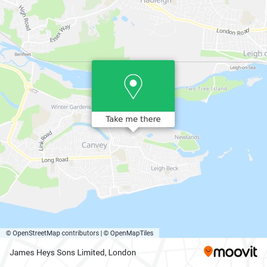 James Heys Sons Limited map