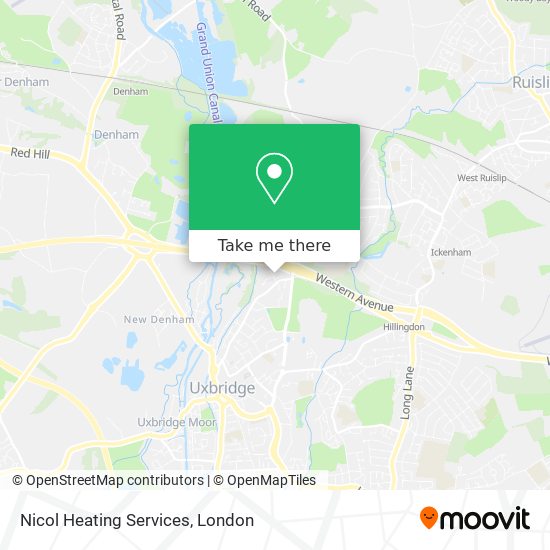 Nicol Heating Services map