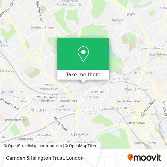 Camden & Islington Trust map