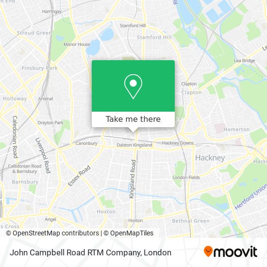 John Campbell Road RTM Company map
