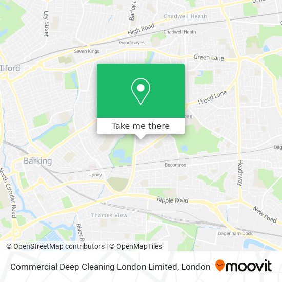 Commercial Deep Cleaning London Limited map