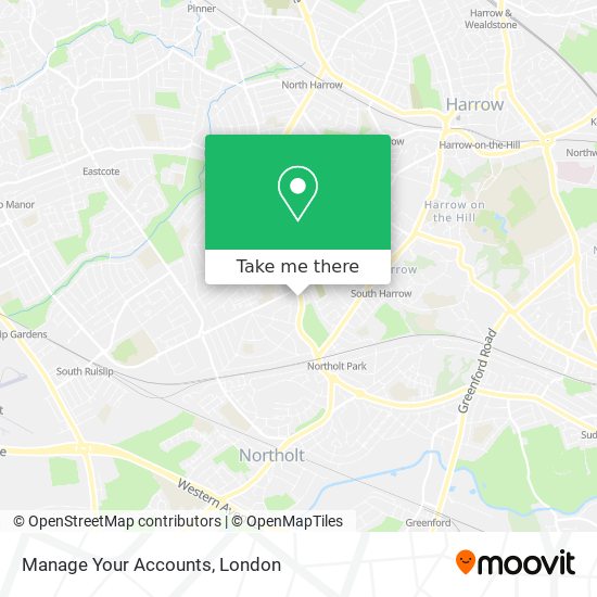 Manage Your Accounts map